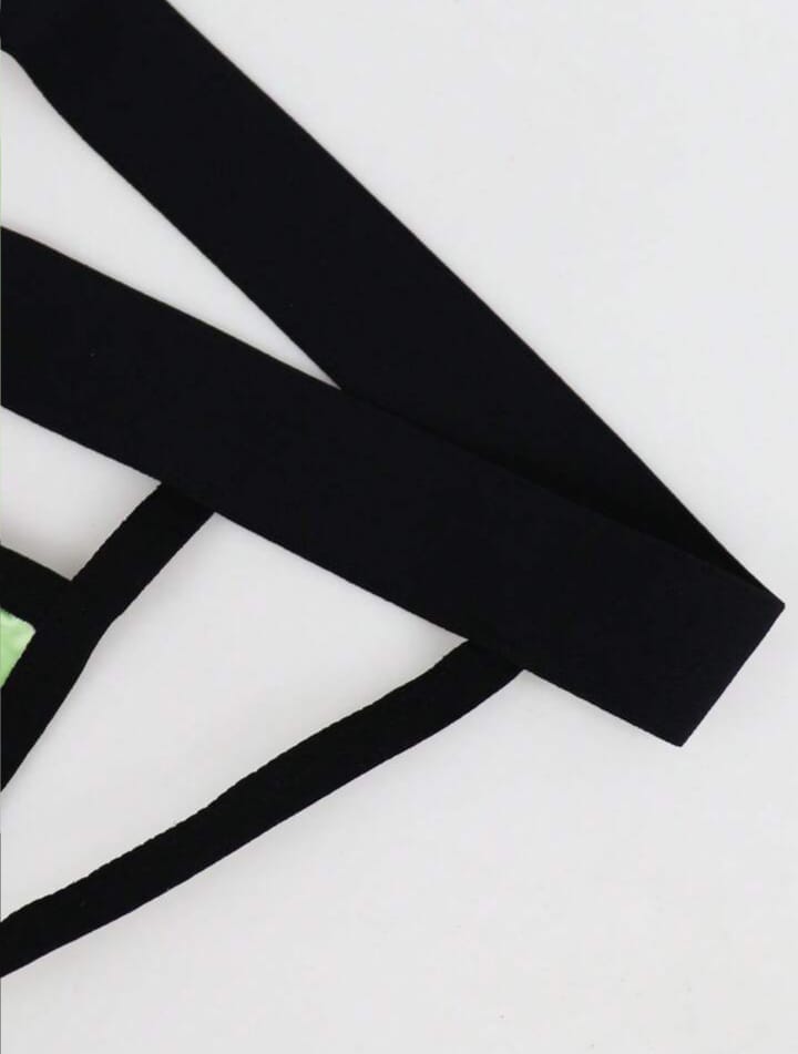 Neon Glow Strap Thong
